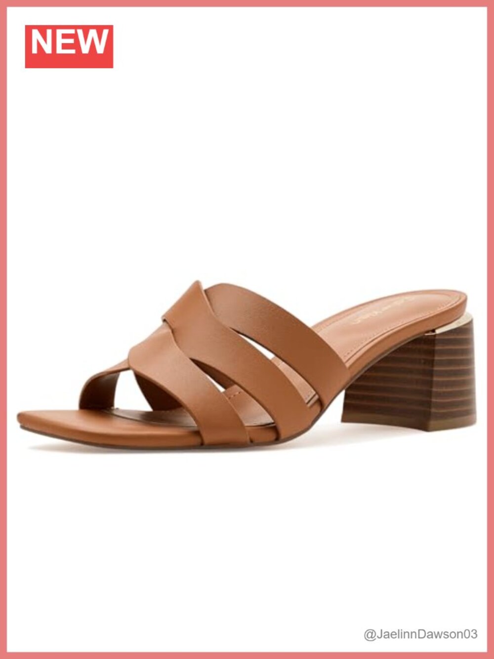 Calvin Klein Vivianna Heeled Sandals - Women's Size 8 M Faux Leather Block Heels